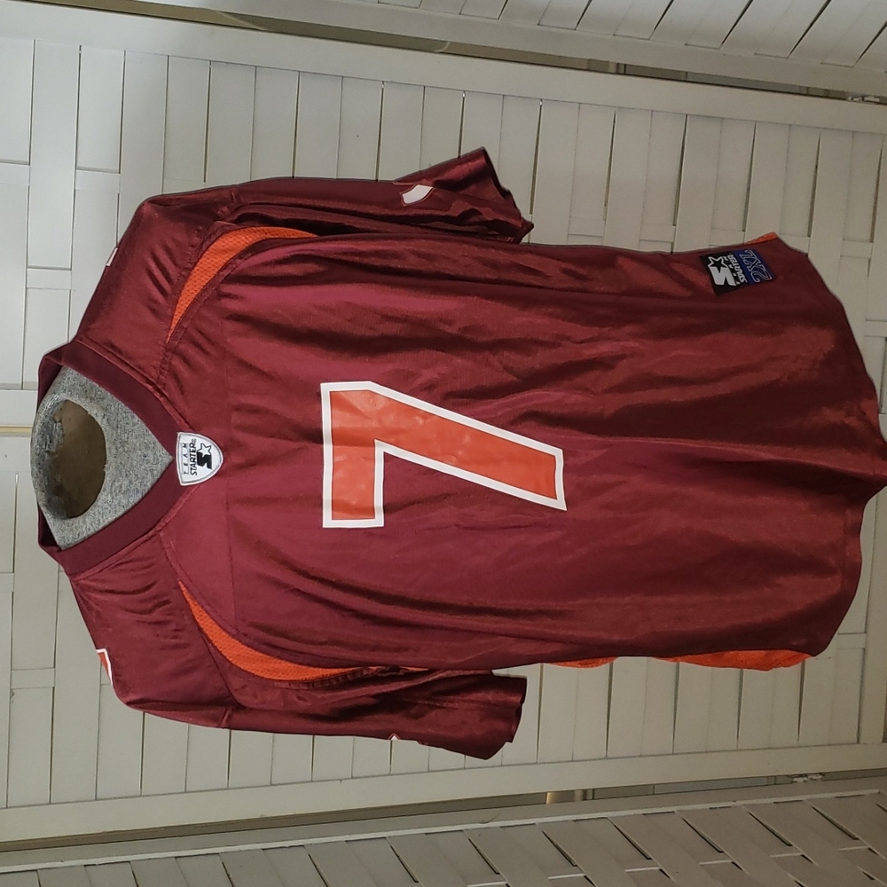 Vintage Starter Virginia Tech Hokies #7 Michael Vick Jersey Mens XXL 90s Y2K